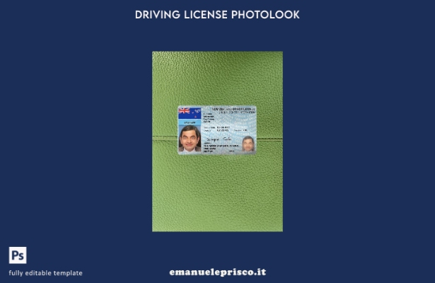 stile verificato modello anteriore photolook presente patente di guida neozeland